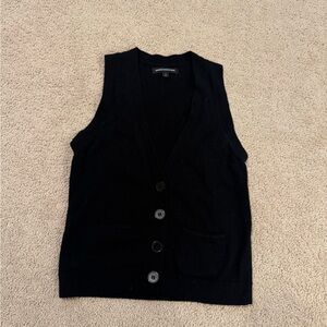 Black Button-Up Vest